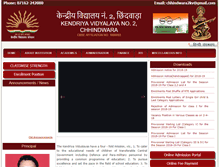 Tablet Screenshot of kv2chhindwara.org